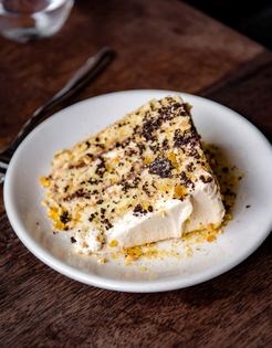 Hazelnut coffee mascarpone layer cake