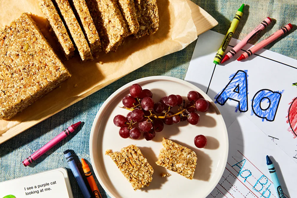 Hazelnut dukkah bars