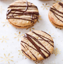 Hazelnut espresso truffle cookies