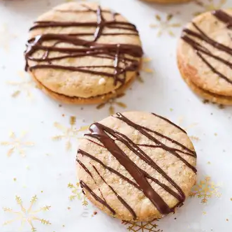 Hazelnut espresso truffle cookies