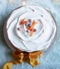Hazelnut, fig, chestnut and orange fruit cake
