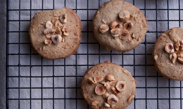 Hazelnut maple biscuits