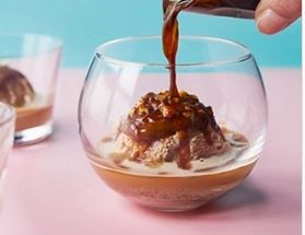 Hazelnut mocha affogato
