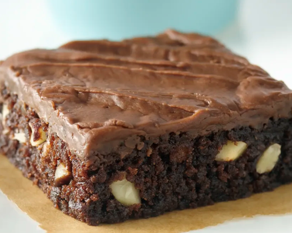 Hazelnut-mocha brownies