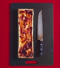 Hazelnut, Mont d'Or, and cured beef quiche (Quiche aux noisettes, Mont d'Or et viande des Grisons)