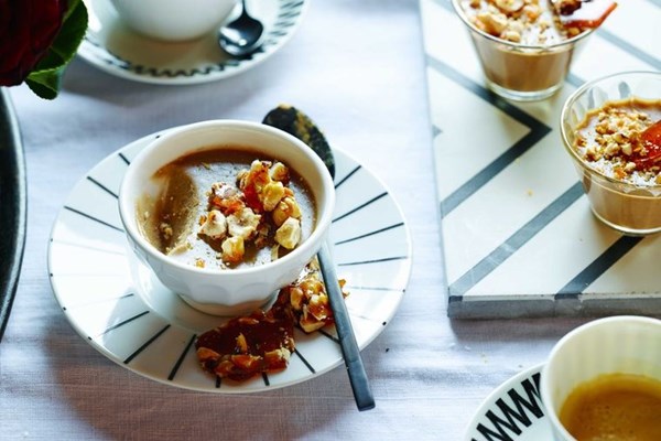 Hazelnut panna cotta 