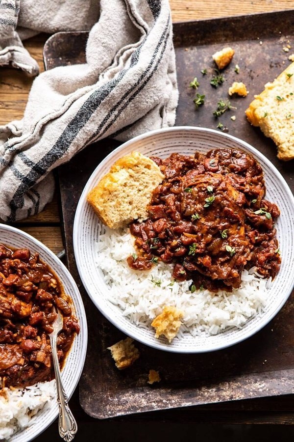 Healthier 30 minute beer braised chicken
