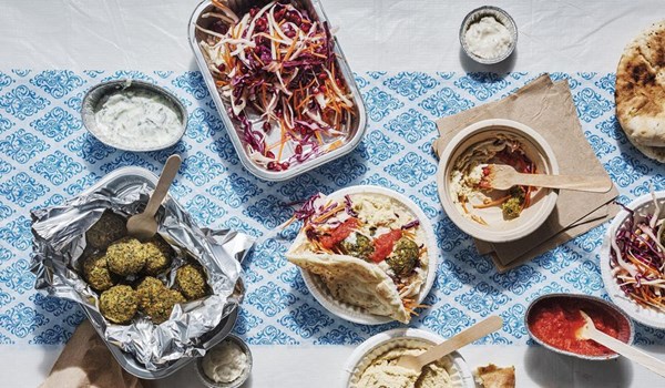 Healthier falafel feast
