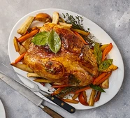 Healthier roast turkey crown