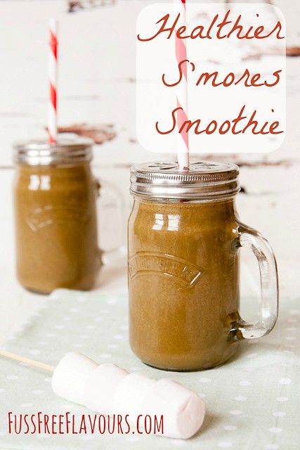 Healthier s’mores smoothie