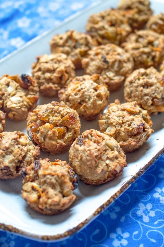Healthy carrot muffins