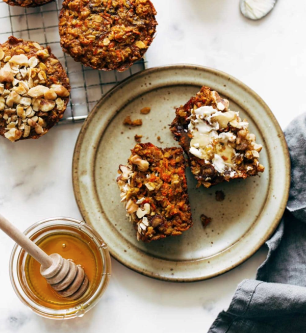 Healthy carrot muffins
