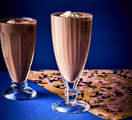 Healthy chocolate milkshake