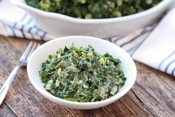 Healthy Girl's dreamy creamed spinach