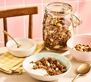 Healthy homemade granola