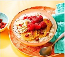 Healthy porridge bowl