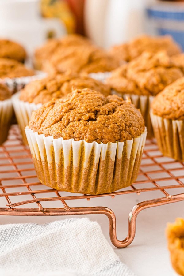 Healthy pumpkin muffins