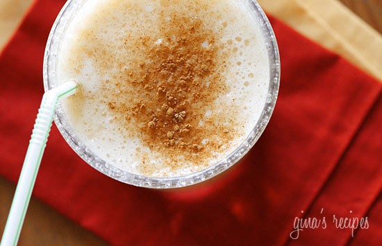Healthy pumpkin oatmeal shake
