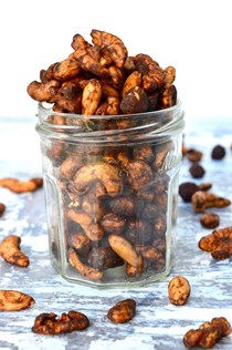 Healthy roasted nuts