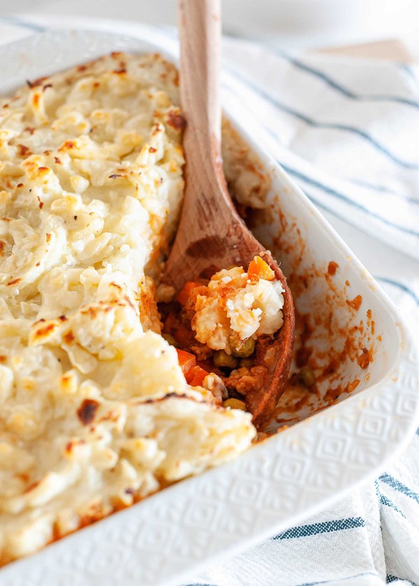 Healthy shepherd's pie