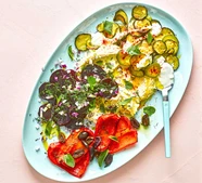 Healthy veggie platter