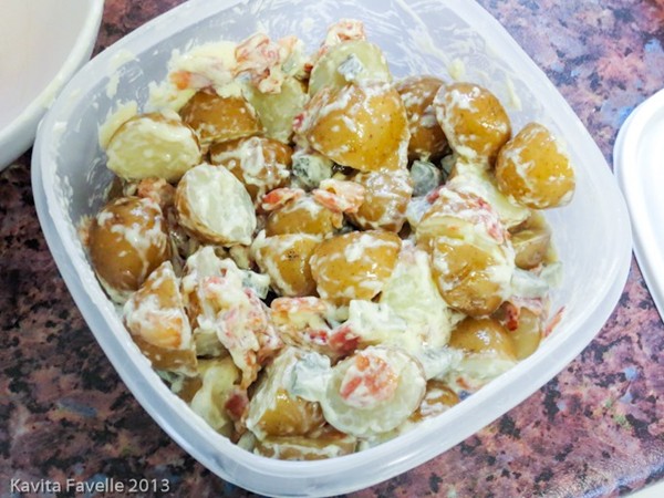 Heart attack potato salad