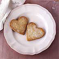 Heart-shaped pastries