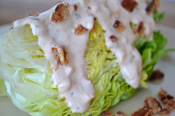 Hearts of lettuce with Thousand Island dressing (and homemade mayo!)