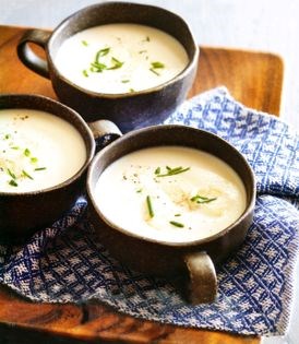 Hearts of palm soup (Crème de palmito)