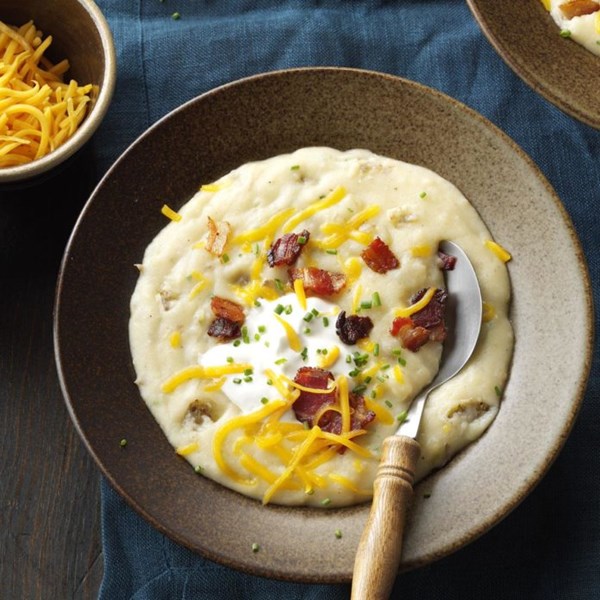 Hearty baked potato soup