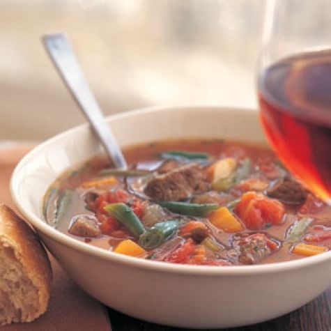 Hearty beef & vegetable soup