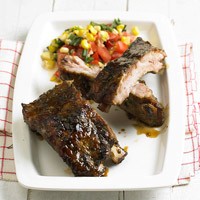 Hearty Boy's cilantro-garlic ribs