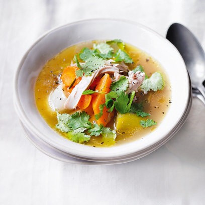 Hearty chicken soup