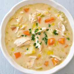 Hearty cream of chicken soup