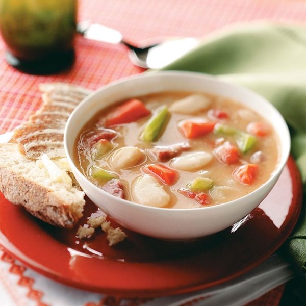 Hearty lima bean soup