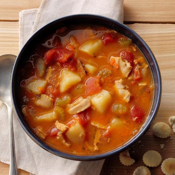 Hearty Manhattan clam chowder 