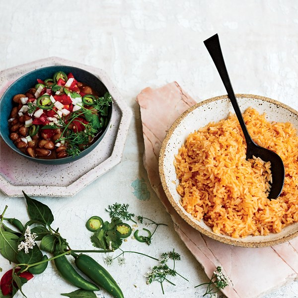 Hearty Mexican cranberry beans
