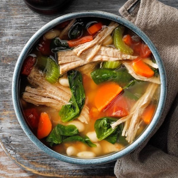Hearty pork bean soup
