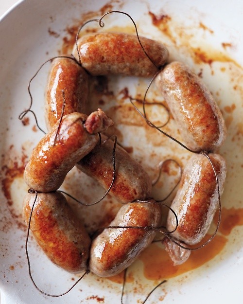 Hearty pork sausages