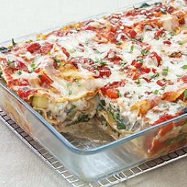 Hearty vegetable lasagna