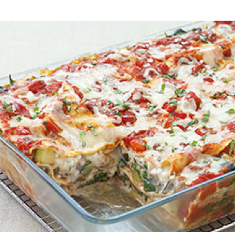 Hearty vegetable lasagna