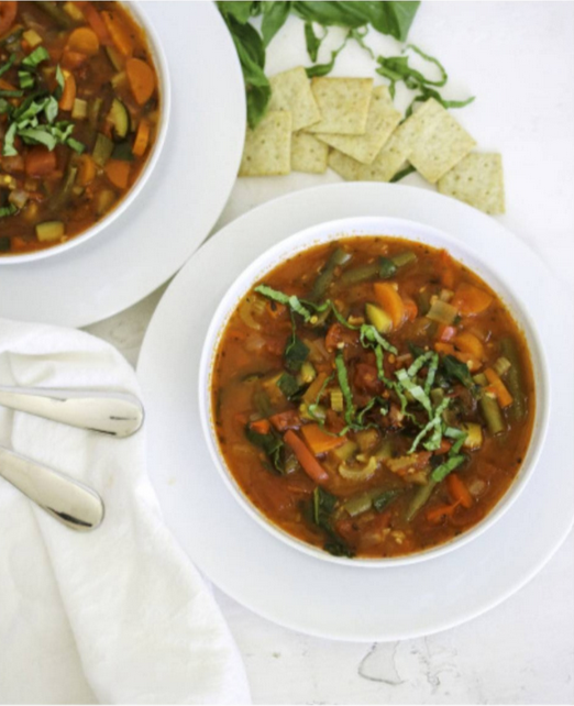 Hearty vegetable minestrone