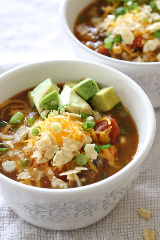 Hearty vegetarian pumpkin chili