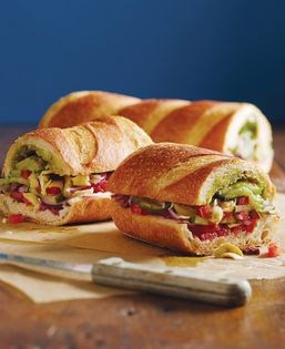 Hearty veggie hoagies