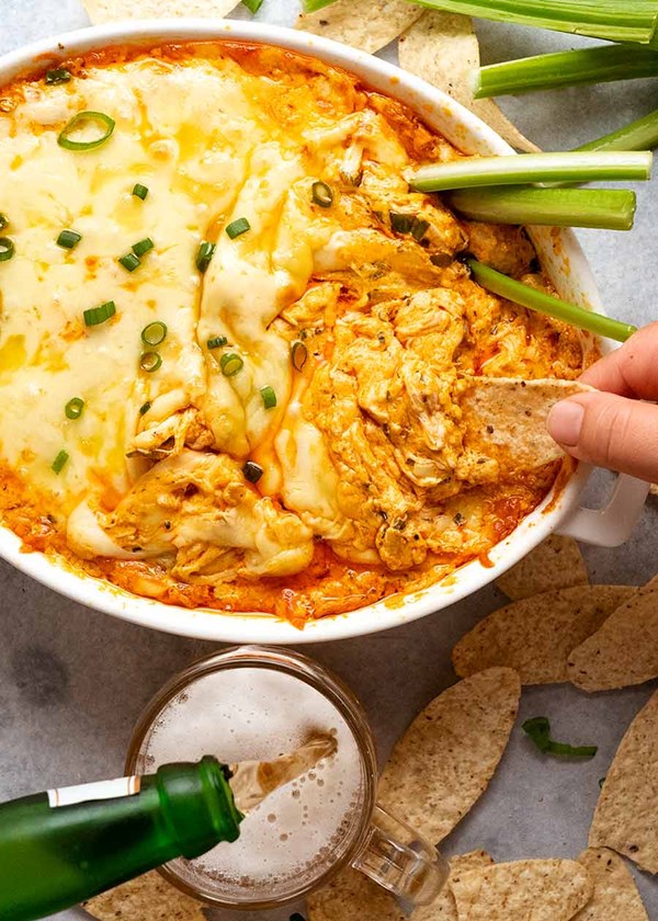 Heather’s hot Buffalo chicken dip