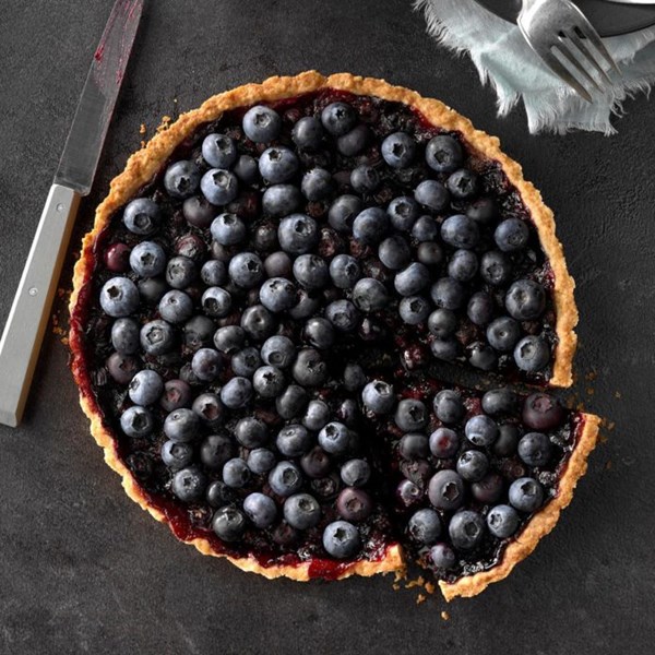 Heavenly blueberry tart