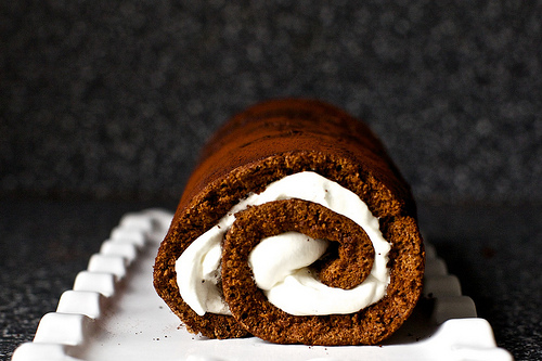 Heavenly chocolate cake roll
