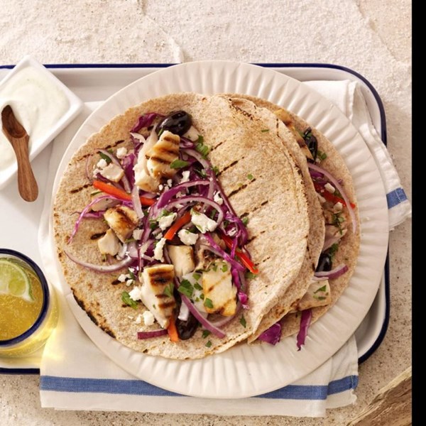 Heavenly Greek tacos 