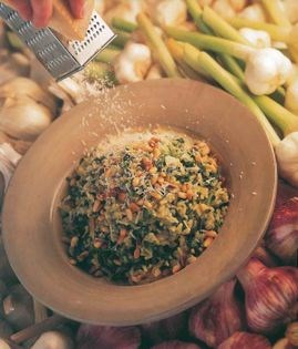 Heavenly rice with spinach