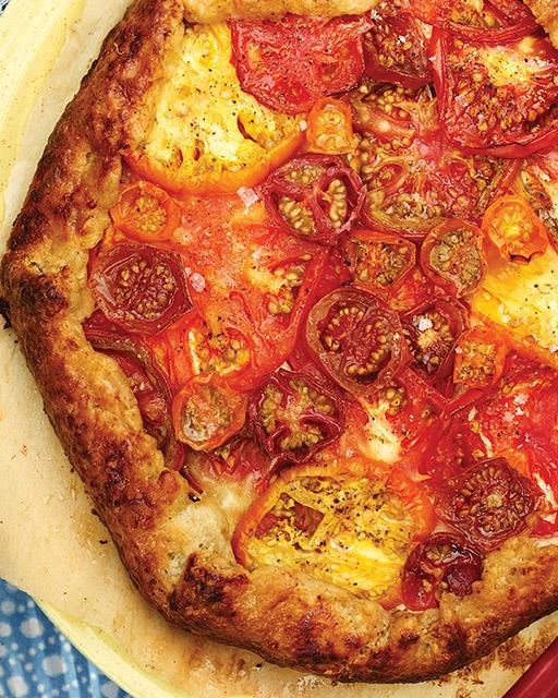 Heirloom tomato black pepper galette